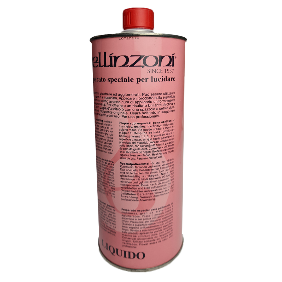 Abrillantador Bellinzoni 1 litro: protección y abrillantado para marmolería
